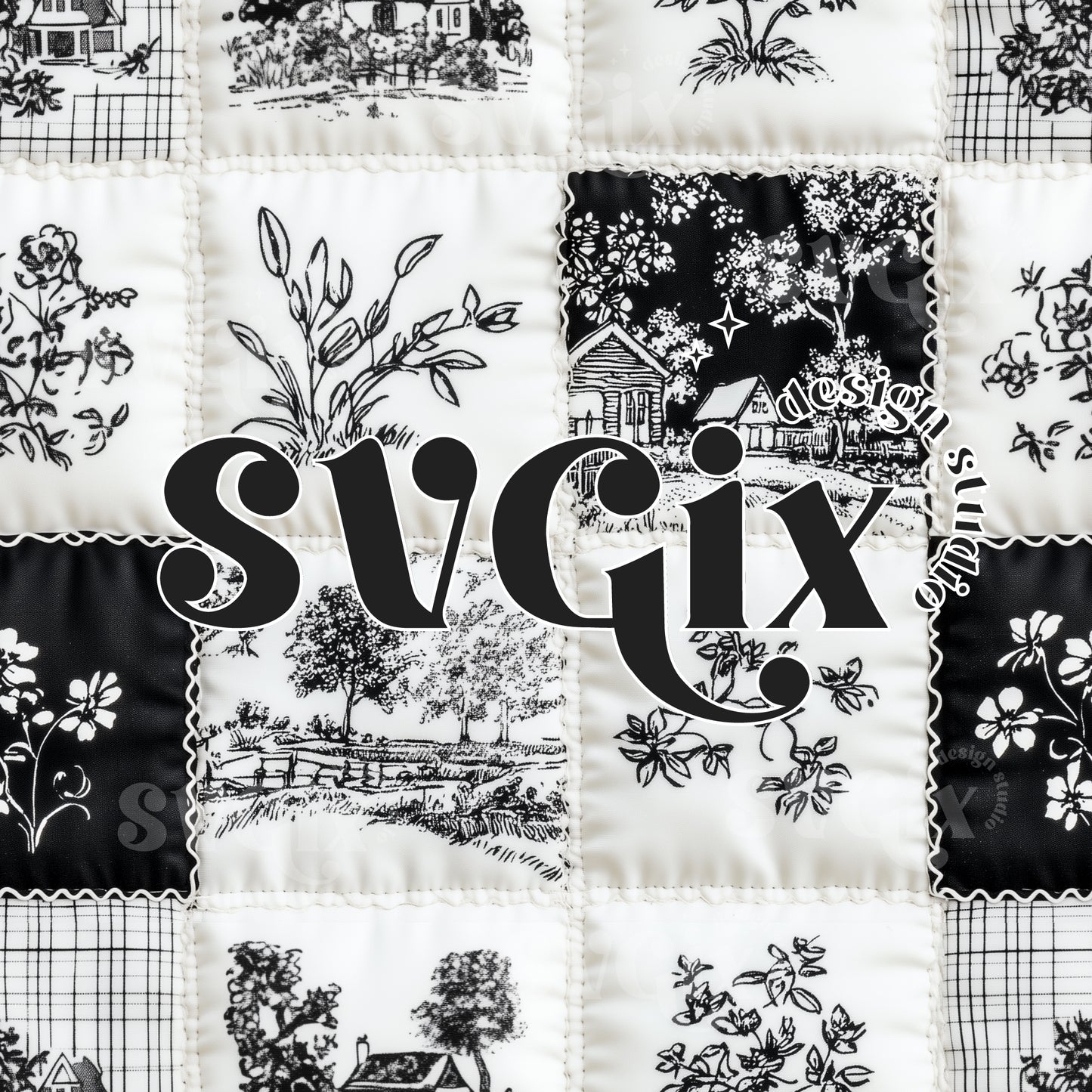 Toile Patchwork Seamless