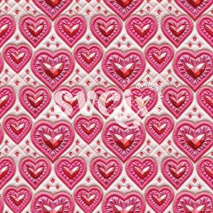Valentines Gems Seamless Pattern I
