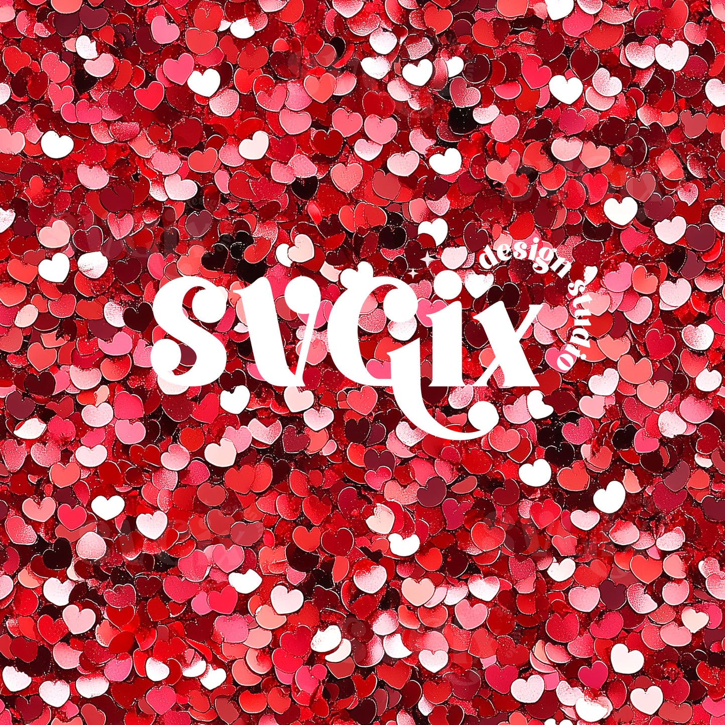 Valentines Sequins Seamless Pattern