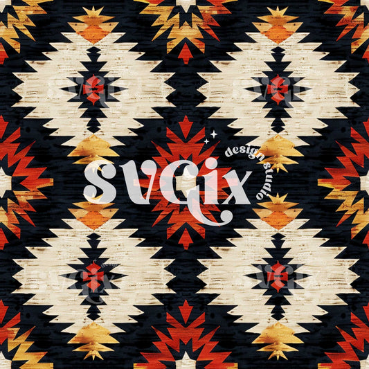 Western Boho Seamless Pattern