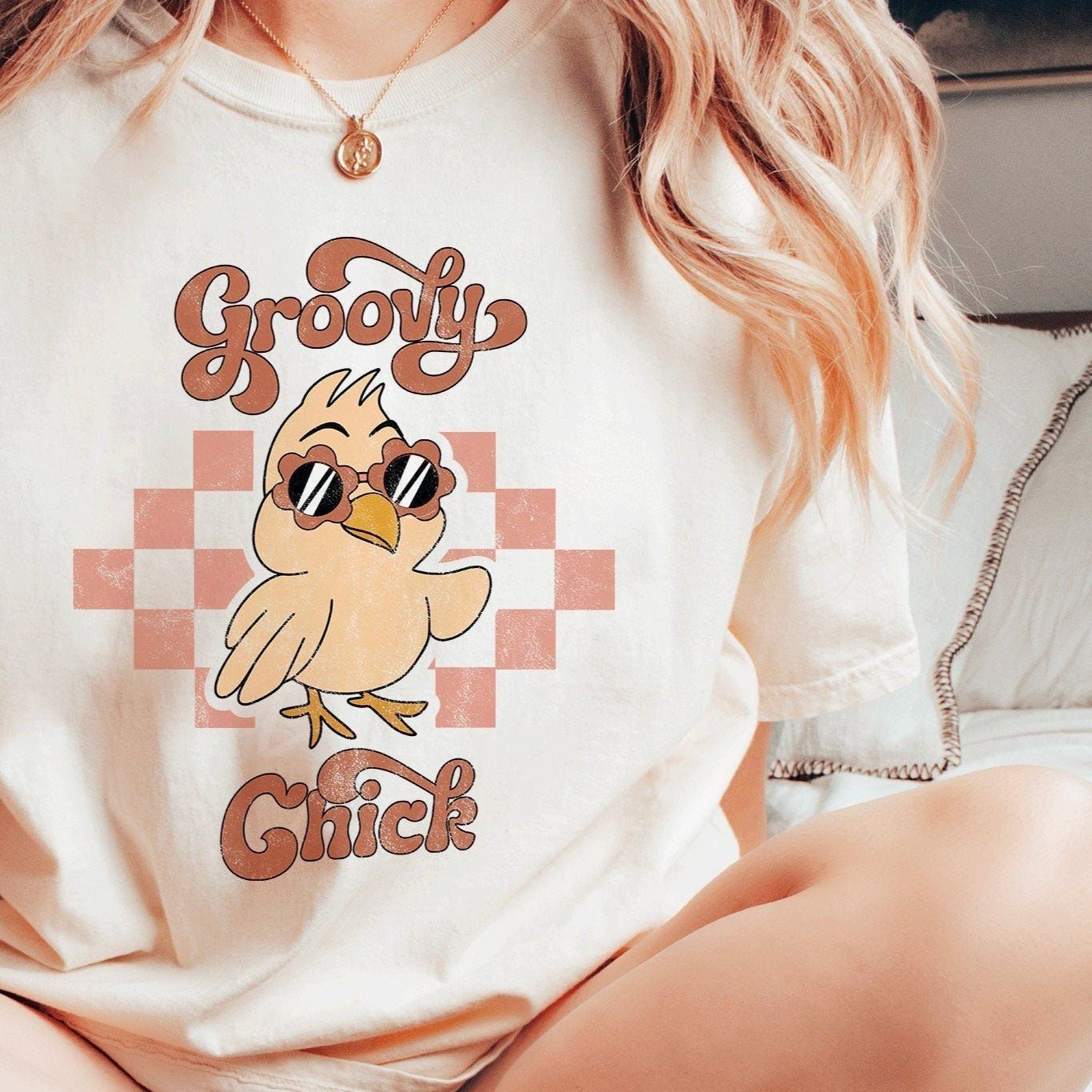 ❀ Groovy Chick Easter PNG Sublimation - SVGix