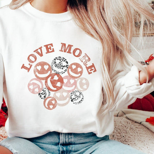 ❀ Love More Leopard Smiley - SVGix